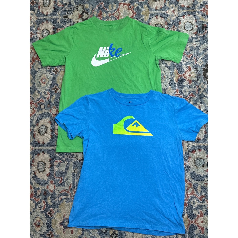 Nike Kids Short Sleeve Tees - Green & Blue